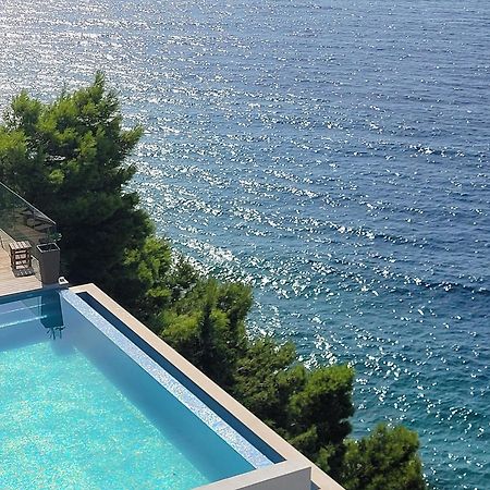 Luxury Apartments Villa Ruzmarina With New Heated Infinity Pool And Lounge Area Marusici  Exterior foto