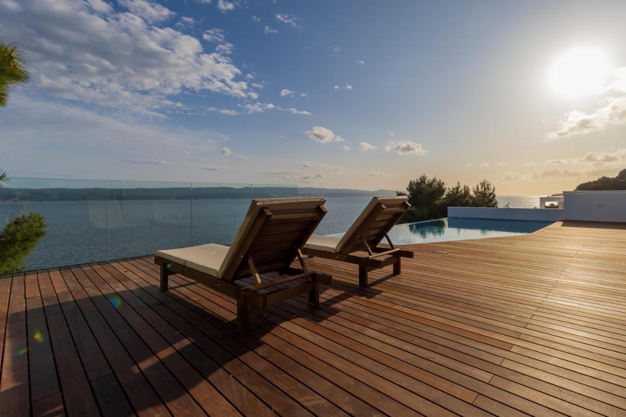 Luxury Apartments Villa Ruzmarina With New Heated Infinity Pool And Lounge Area Marusici  Exterior foto