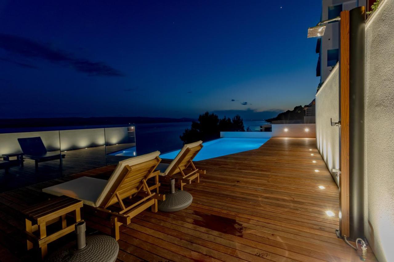 Luxury Apartments Villa Ruzmarina With New Heated Infinity Pool And Lounge Area Marusici  Exterior foto