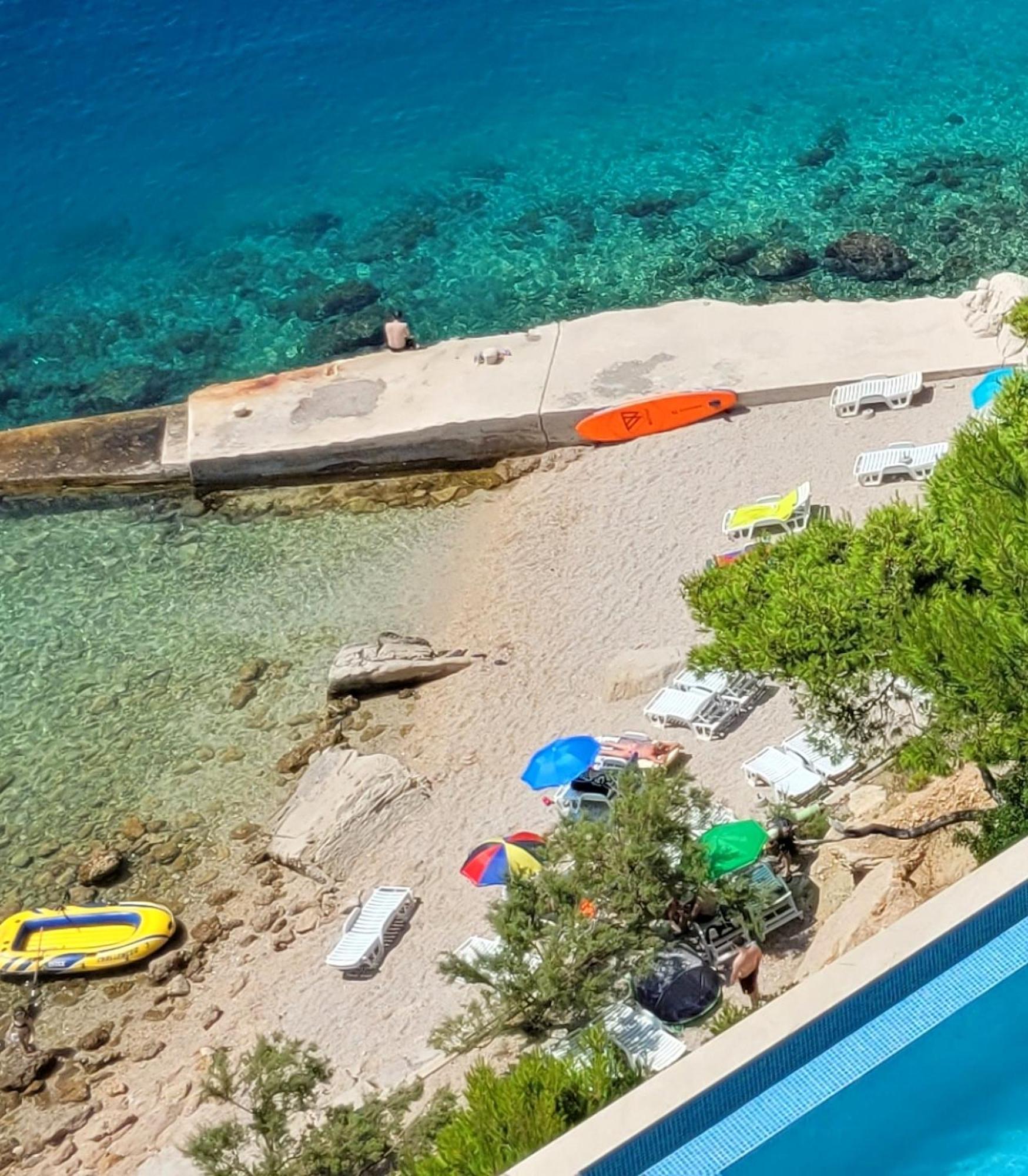 Luxury Apartments Villa Ruzmarina With New Heated Infinity Pool And Lounge Area Marusici  Exterior foto